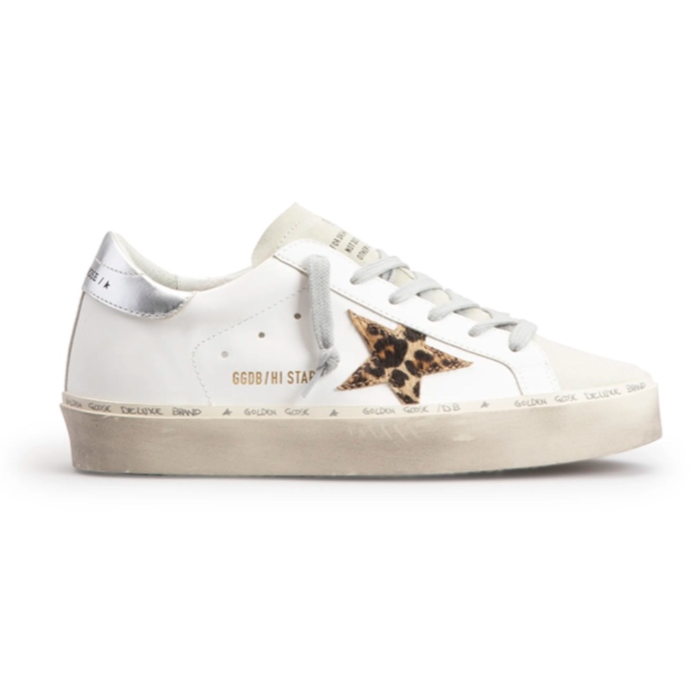 Golden Goose Hi Star Classic White/Ice/Beige Brown 3386 - Retail $600